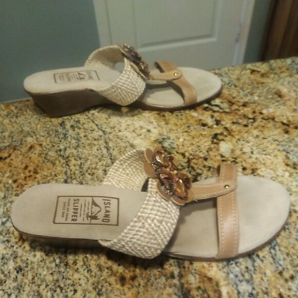 Island Slipper Women's Wedge Sandals Size 11 - Picture 6 of 12